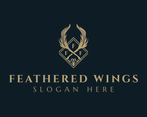 Luxury Feather Quill logo design