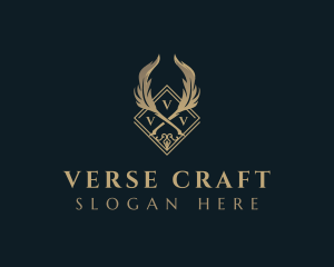 Poem - Luxury Feather Quill logo design