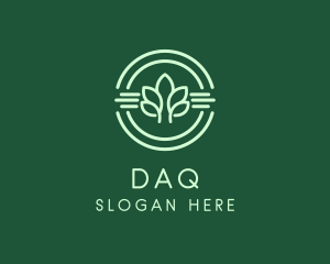 Organic Plant Badge  Logo