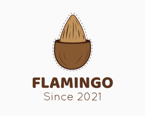 Agriculture - Brown Almond Shell logo design