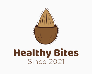 Brown Almond Shell  logo design