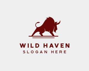 Wild Buffalo Animal logo design