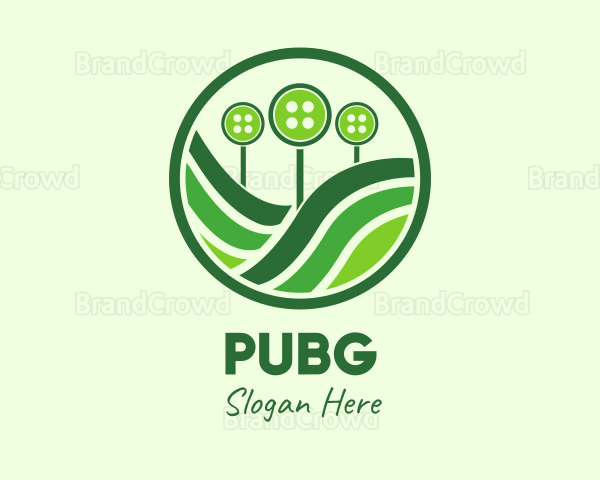Green Button Farm Logo