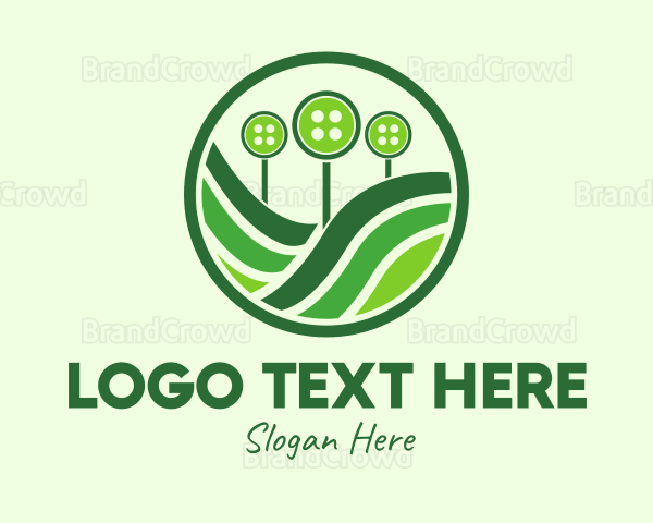 Green Button Farm Logo