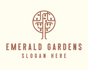 Brown Tree Farm logo design