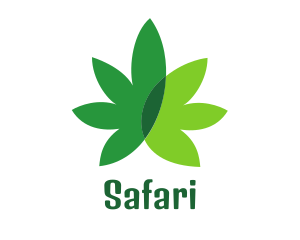 Cannabis Marijuana Weed Leaf Logo