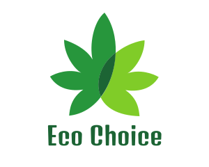 Alternative - Cannabis Marijuana Weed Leaf logo design