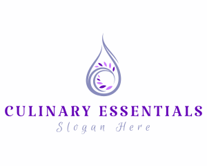 Lavender Essential Oil logo design