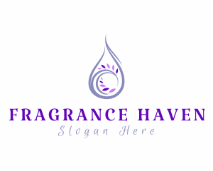 Lavender Essential Oil logo design