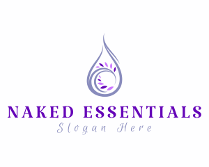 Lavender Essential Oil logo design