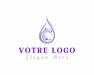 Dew - Lavender Essential Oil logo design