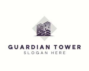 Condominium Building Property logo design