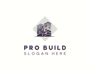 Condominium Building Property logo design