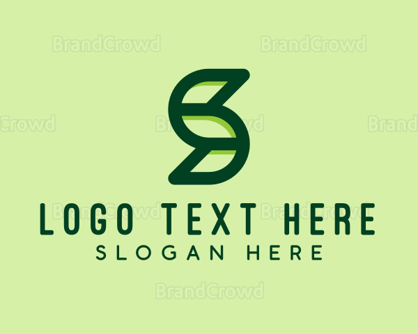 Modern Leaf Letter S Logo