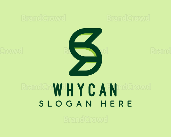Modern Leaf Letter S Logo