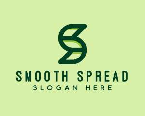 Modern Leaf Letter S  logo design