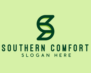 Modern Leaf Letter S  logo design