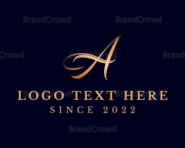Luxury Fashion Letter A Logo