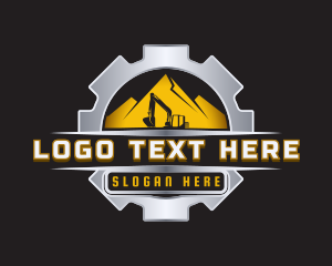 Cog - Industrial Mountain Excavator logo design