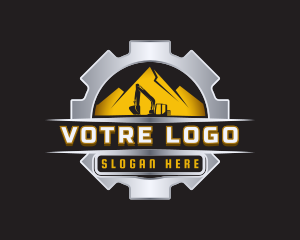 Industrial Mountain Excavator Logo