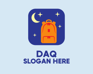 Learning - Moon Backpack Mobile App logo design