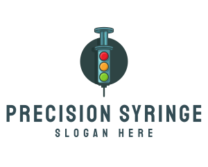 Syringe - Medical Syringe Vaccine logo design