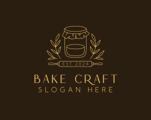 Rolling Pin Jar Bakeshop logo design