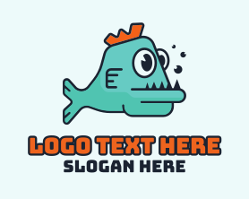 Gaming - Cartoon Gaming Fish logo design