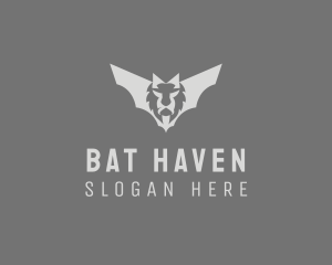Bat - Lion Bat Wing logo design