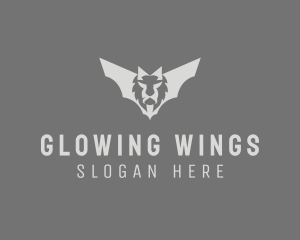 Lion Bat Wing  logo design