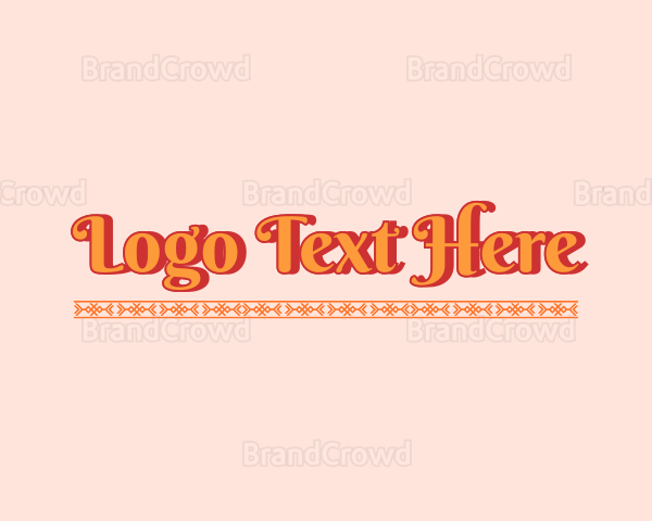 Decorative Elegant Script Logo