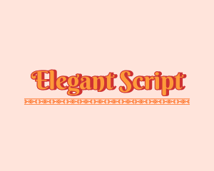 Decorative Elegant Script logo design