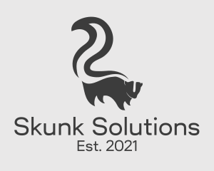 Skunk - Minimalist Skunk Animal logo design