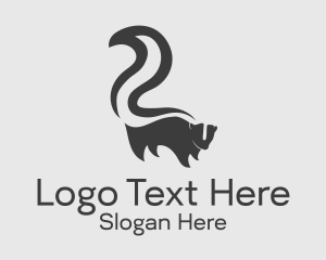 Minimalist Skunk Animal Logo