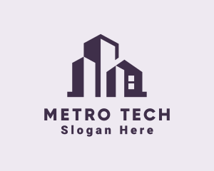 Metro - City Building House Apartment logo design
