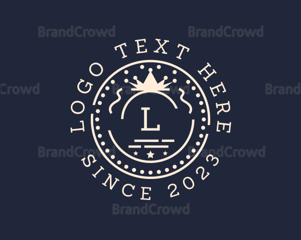 Boutique Crown Badge Logo