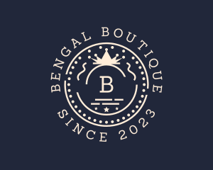 Boutique Crown Badge logo design