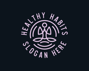 Wellness Yoga Studio logo design