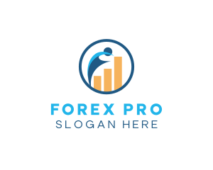 Forex - Human Graph Economy logo design