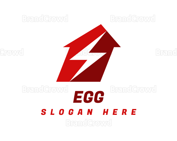 Red Lightning House Logo