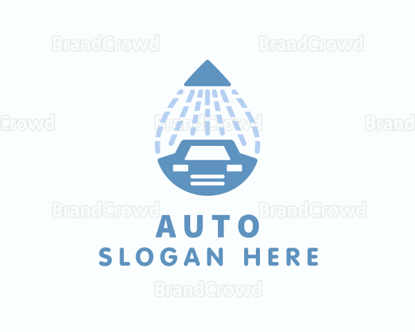 Water Hose Car Wash Logo