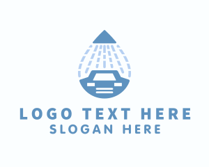 Car Service - Water Hose Car Wash logo design