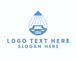 Water Hose Car Wash Logo