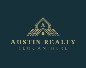 Roofing House Realty logo design