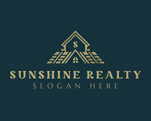 Roofing House Realty logo design