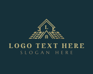 House - Roofing House Realty logo design