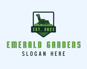 Gardening Lawn Mower logo design