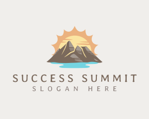 Sunset Mountain Adventure logo design