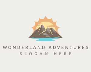 Sunset Mountain Adventure logo design