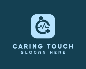 Caregiver - Medical Healthcare App logo design
